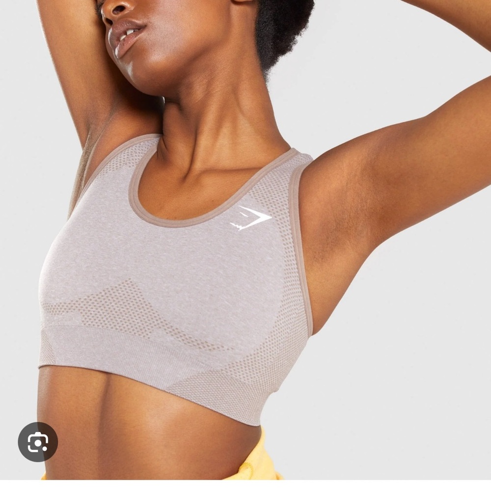 Gymshark Tan Vital Seamless Racerback Sports Bra